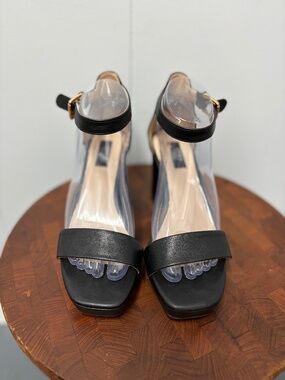 Jones New York Signature Torelli Black Chunky Block Heel Women's Size 7.5